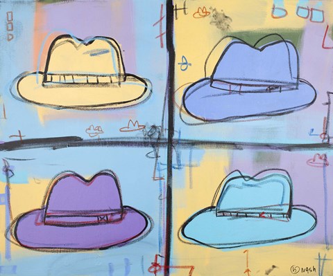 Framed Hats Print