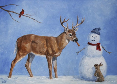 Framed Whose Carrot? Print