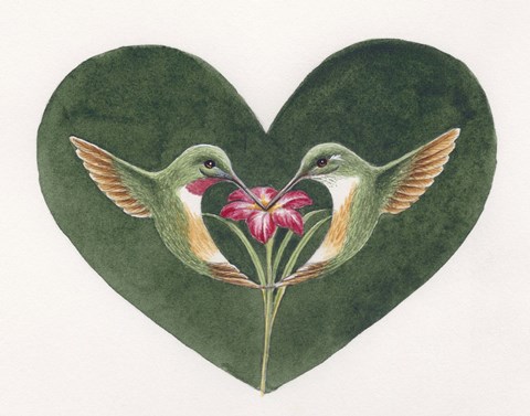 Framed Lovey Dovey LG Print