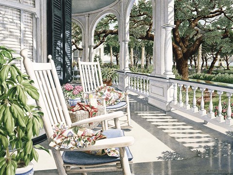 Framed View From the Veranda Print