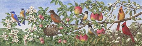 Framed Grandfather's Four Seasons Print