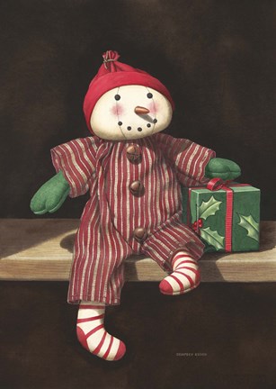 Framed Waiting for Christmas Print