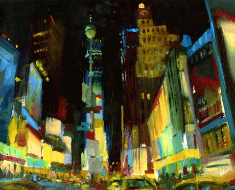 Framed Times Square II Print