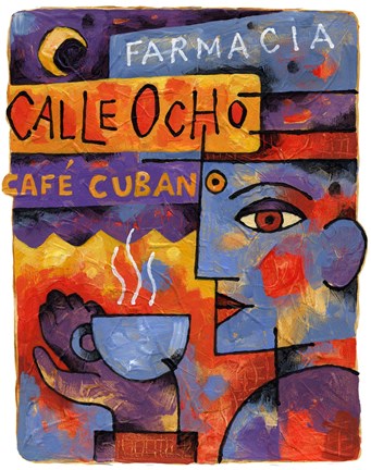 Framed Cafe Cubano Print