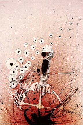 Framed Hunter Driving Print