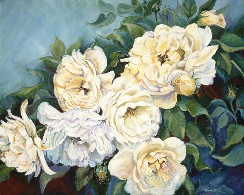 Framed Golden Roses Print