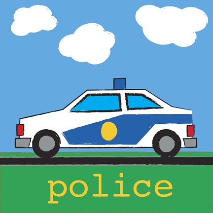 Framed Police Print