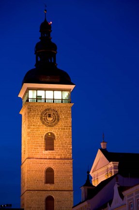 Framed Church Tower, Ceske Budejovice Print