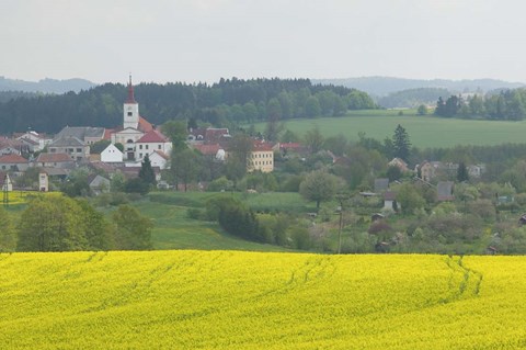 Framed Village of Znojmo, Czech Republic Print