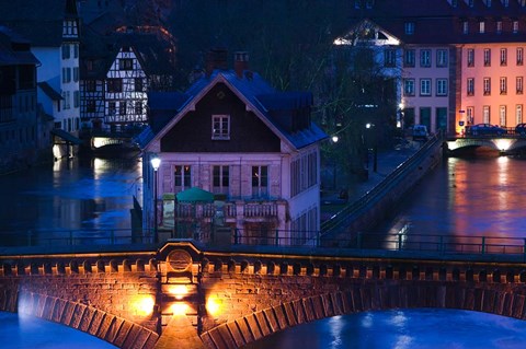 Framed Ponts Couverts, Strasbourg, France Print