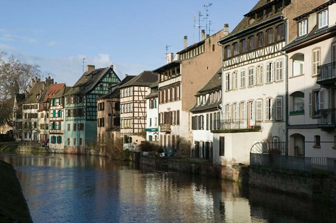 Framed Petite France Houses along the River Print