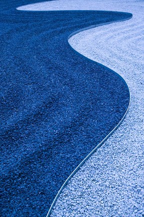 Framed Zen Garden, Le Marais, Paris, France Print