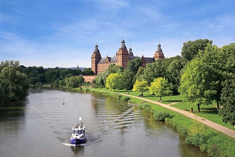 Framed Schloss Johannesburg, Aschaffenburg, Germany Print