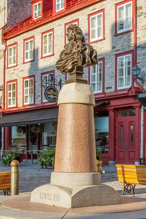 Framed Louis XIV Statue Print