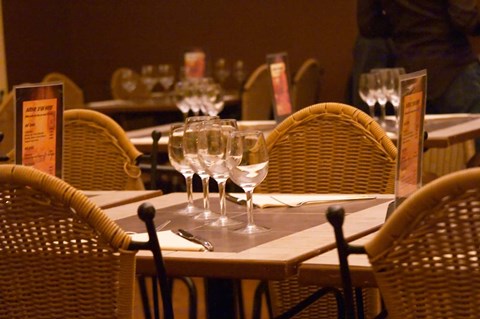 Framed Cadres et Delices Restaurant, Montpellier, France Print