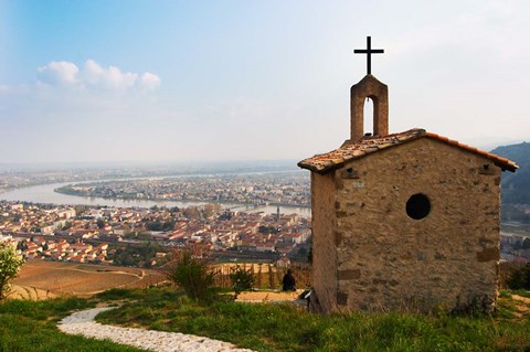Framed Hermitage Church Chapel, Drome, France Print