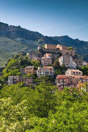 Framed City of Corsica, France Print