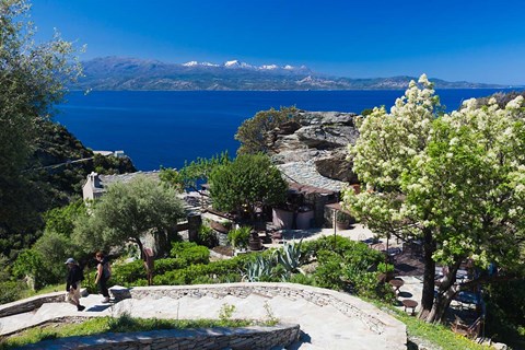 Framed Le Cap Corse, Tour de Nonza Print