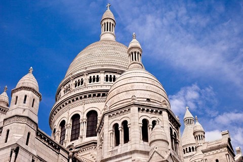Framed Domes of Sacre Coeur, Montmartre Paris, France Print