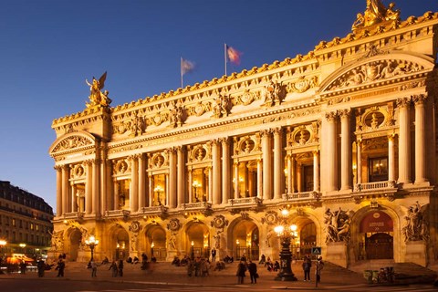 Framed Palais Garnier, Opera House, Paris, France Print