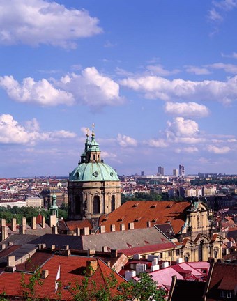 Framed St Nicholas Church, Czech Republic Print