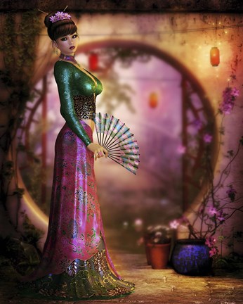 Framed Asian Inspiration Print