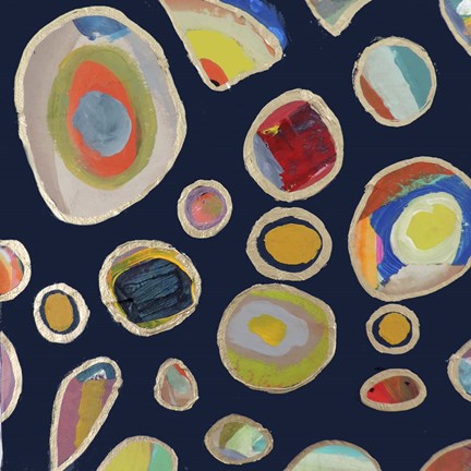 Framed Les Cailloux Carre Print