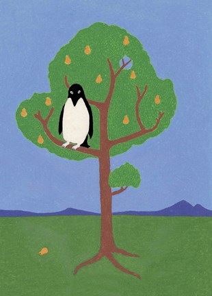 Framed Pear Tree Print