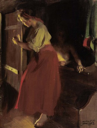 Framed Bath, 1903 Print