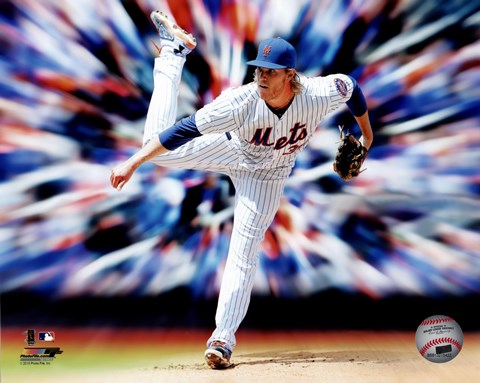 Framed Noah Syndergaard Motion Blast Print