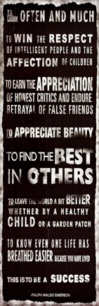 Framed Transit Success Print