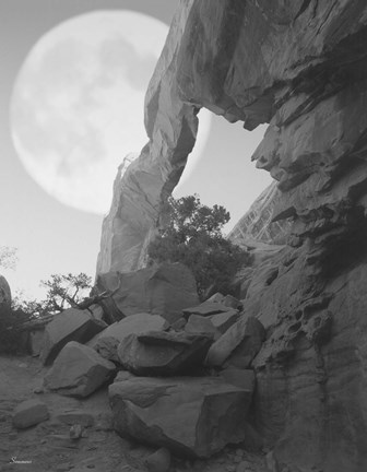 Framed Arches Moon Shadow Print
