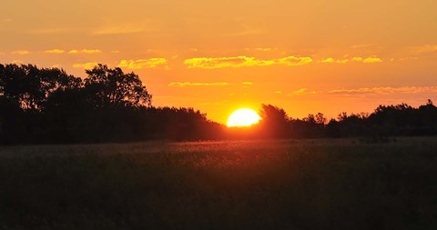 Framed Shades Of Nature Sunset Print