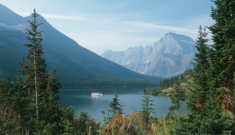 Framed Mountain River Escape Print