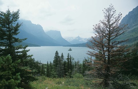 Framed Glacier National Park  Lake 14 Print
