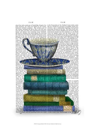 Framed Teacup and Books Print