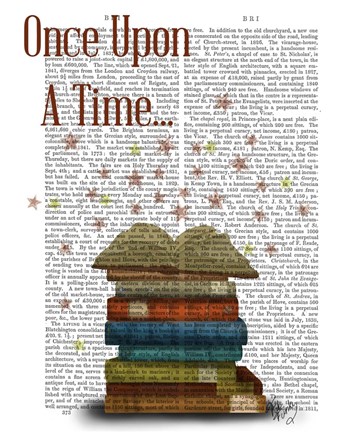 Framed Once Upon A Time Books Print