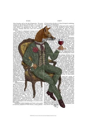 Framed Wine Taster Fox Full Print