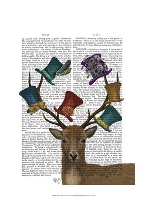 Framed Hat Collector Deer Print