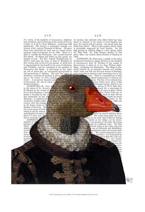 Framed Elizabethan Goose in a Ruff Print
