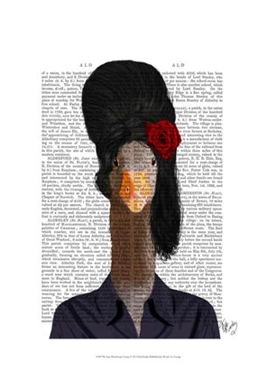 Framed Amy Winehouse Goose I Print
