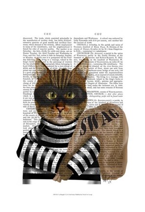 Framed Cat Burglar Print