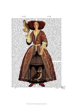 Framed Owl Lady Print