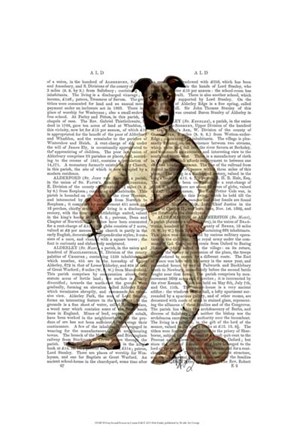 Framed Greyhound Fencer in Cream Full Print