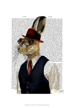 Framed Horatio Hare In Waistcoat Print