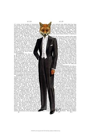 Framed Fox In Evening Suit Full Print