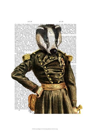 Framed General Badger Print