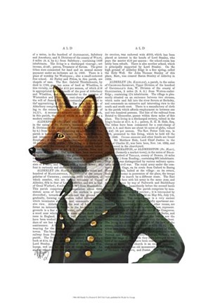 Framed Dandy Fox Portrait Print