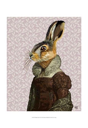 Framed Madam Hare Print
