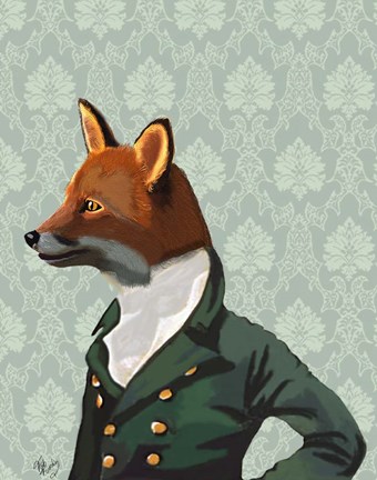 Framed Dandy Fox Portrait Print